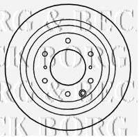 BORG & BECK BBD4755 гальмівний диск