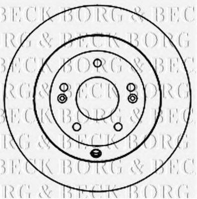 BORG & BECK BBD5160 гальмівний диск
