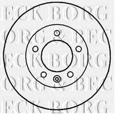 BORG & BECK BBD5164 гальмівний диск