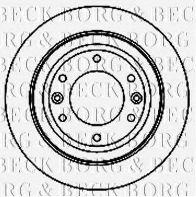 BORG & BECK BBD5188 гальмівний диск