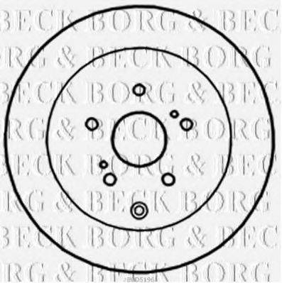 BORG & BECK BBD5196 гальмівний диск