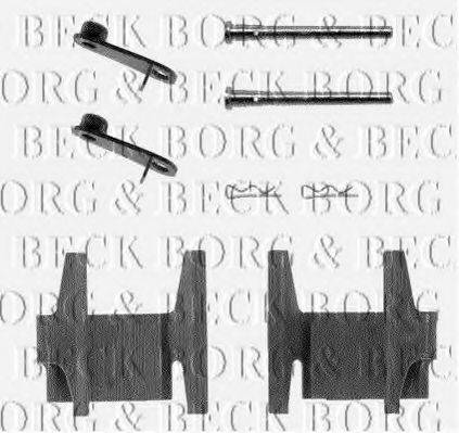 BORG & BECK BBK1021 Комплектуючі, колодки дискового гальма