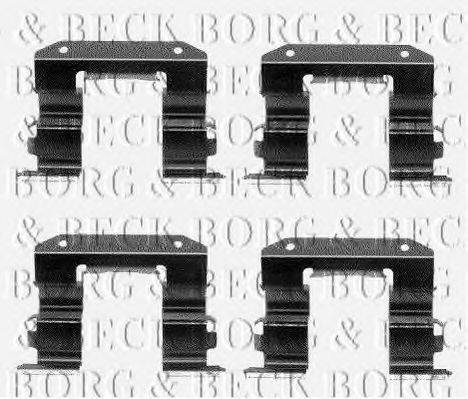 BORG & BECK BBK1062 Комплектуючі, колодки дискового гальма