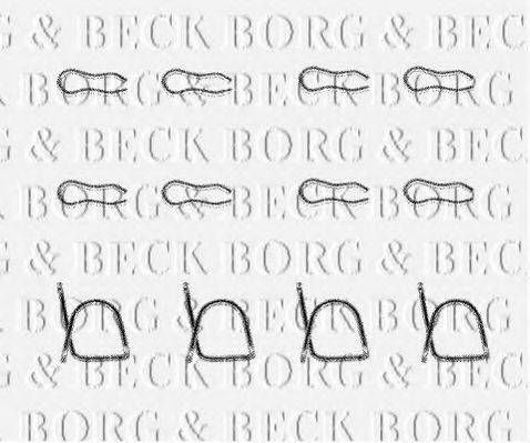BORG & BECK BBK1072 Комплектуючі, колодки дискового гальма