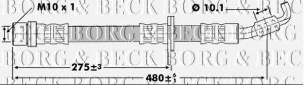 BORG & BECK BBH6859 Гальмівний шланг