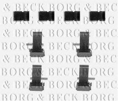 BORG & BECK BBK1143 Комплектуючі, колодки дискового гальма