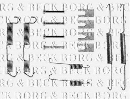 BORG & BECK BBK6005 Комплектуючі, колодки дискового гальма