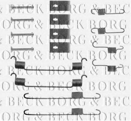 BORG & BECK BBK6050 Комплектуючі, колодки дискового гальма
