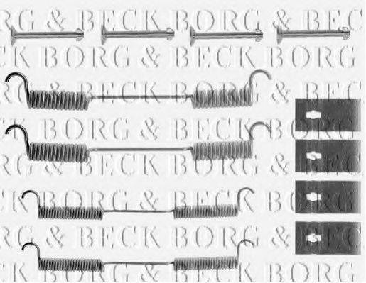 BORG & BECK BBK6101 Комплектуючі, колодки дискового гальма