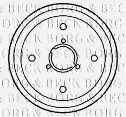 BORG & BECK BBR7017 Гальмівний барабан