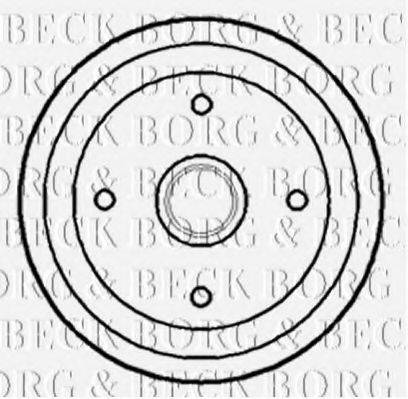 BORG & BECK BBR7176 Гальмівний барабан