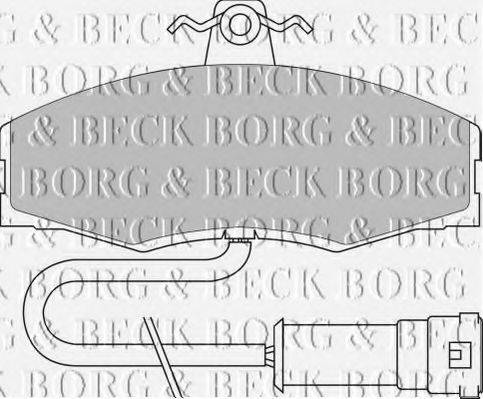 BORG & BECK BBP1060 Комплект гальмівних колодок, дискове гальмо
