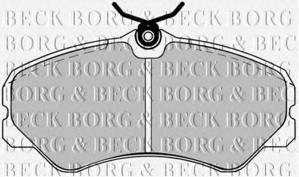 BORG & BECK BBP1125 Комплект гальмівних колодок, дискове гальмо