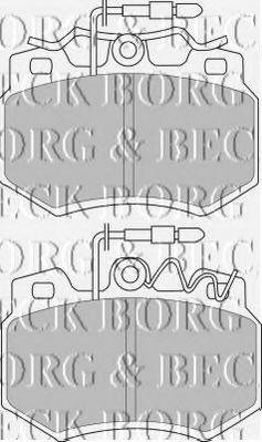 BORG & BECK BBP1403 Комплект гальмівних колодок, дискове гальмо