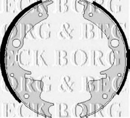 BORG & BECK BBS6025 Комплект гальмівних колодок