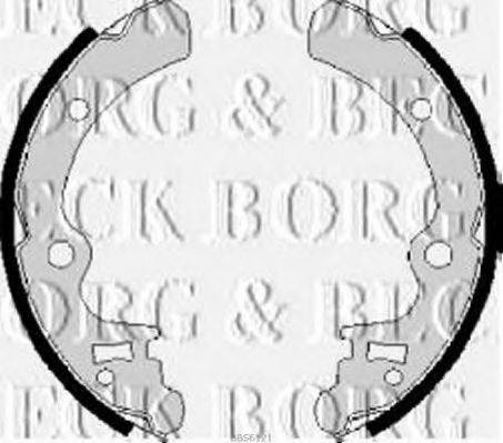 BORG & BECK BBS6121 Комплект гальмівних колодок