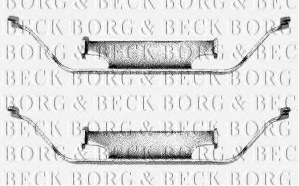 BORG & BECK BBK1013 Комплектуючі, колодки дискового гальма