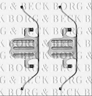 BORG & BECK BBK1290 Комплектуючі, колодки дискового гальма