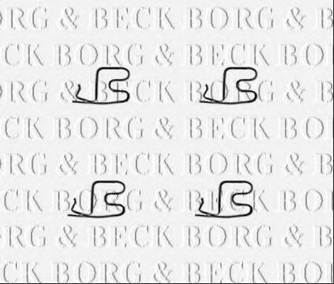 BORG & BECK BBK1391 Комплектуючі, колодки дискового гальма