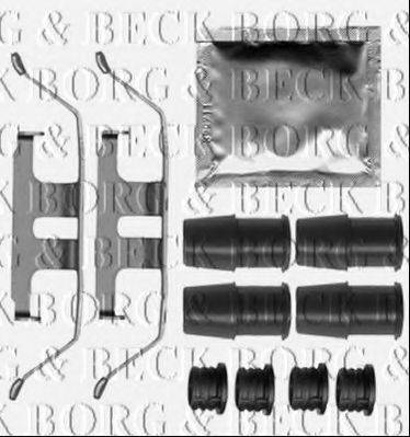 BORG & BECK BBK1529 Комплектуючі, колодки дискового гальма