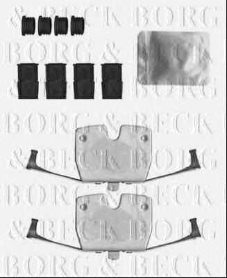 BORG & BECK BBK1568 Комплектуючі, колодки дискового гальма