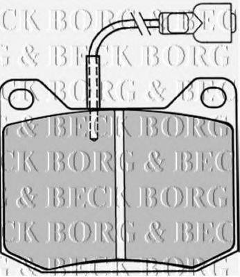 BORG & BECK BBP1016 Комплект гальмівних колодок, дискове гальмо