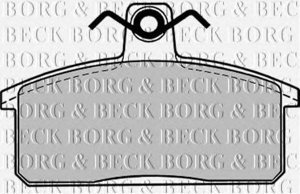 BORG & BECK BBP1017 Комплект гальмівних колодок, дискове гальмо