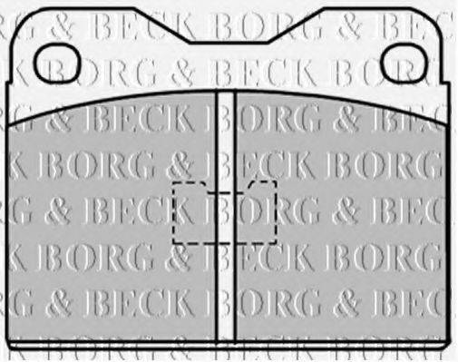 BORG & BECK BBP1033 Комплект гальмівних колодок, дискове гальмо