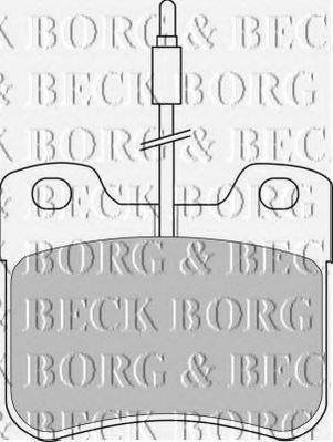 BORG & BECK BBP1055 Комплект гальмівних колодок, дискове гальмо
