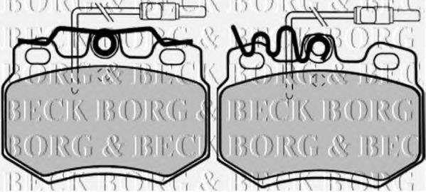 BORG & BECK BBP1073 Комплект гальмівних колодок, дискове гальмо