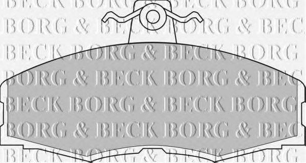 BORG & BECK BBP1080 Комплект гальмівних колодок, дискове гальмо