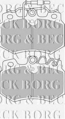BORG & BECK BBP1111 Комплект гальмівних колодок, дискове гальмо