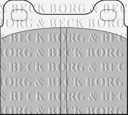 BORG & BECK BBP1210 Комплект гальмівних колодок, дискове гальмо