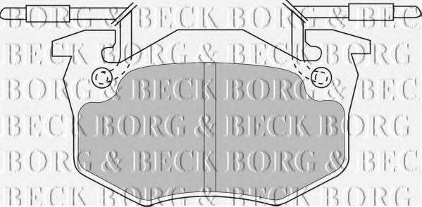 BORG & BECK BBP1306 Комплект гальмівних колодок, дискове гальмо