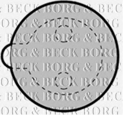 BORG & BECK BBP1313 Комплект гальмівних колодок, дискове гальмо