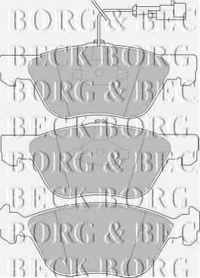 BORG & BECK BBP1396 Комплект гальмівних колодок, дискове гальмо