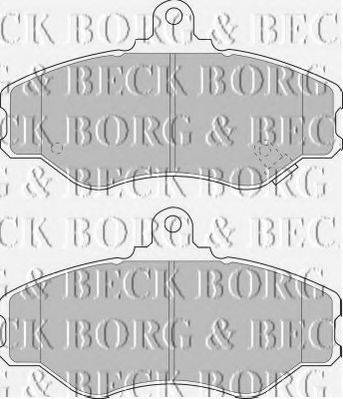 BORG & BECK BBP1428 Комплект гальмівних колодок, дискове гальмо