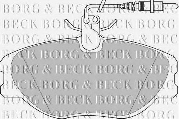 BORG & BECK BBP1438 Комплект гальмівних колодок, дискове гальмо