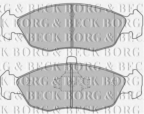 BORG & BECK BBP1505 Комплект гальмівних колодок, дискове гальмо