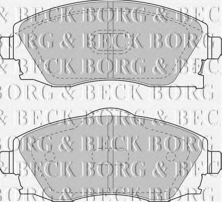 BORG & BECK BBP1523 Комплект гальмівних колодок, дискове гальмо