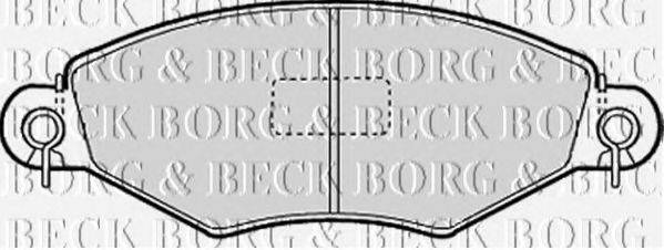 BORG & BECK BBP1623 Комплект гальмівних колодок, дискове гальмо