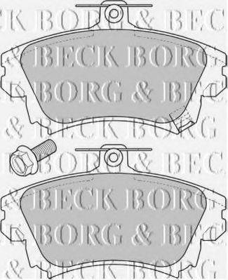 BORG & BECK BBP1639 Комплект гальмівних колодок, дискове гальмо