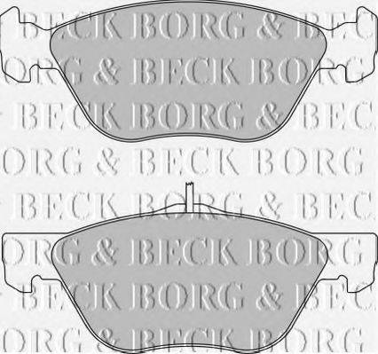 BORG & BECK BBP1654 Комплект гальмівних колодок, дискове гальмо