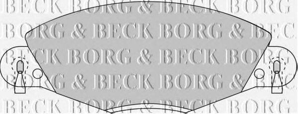 BORG & BECK BBP1723 Комплект гальмівних колодок, дискове гальмо