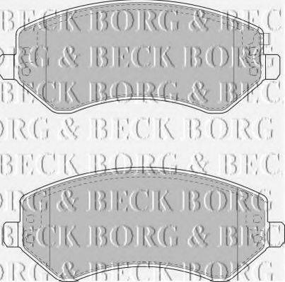 BORG & BECK BBP1830 Комплект гальмівних колодок, дискове гальмо