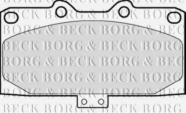 BORG & BECK BBP1832 Комплект гальмівних колодок, дискове гальмо
