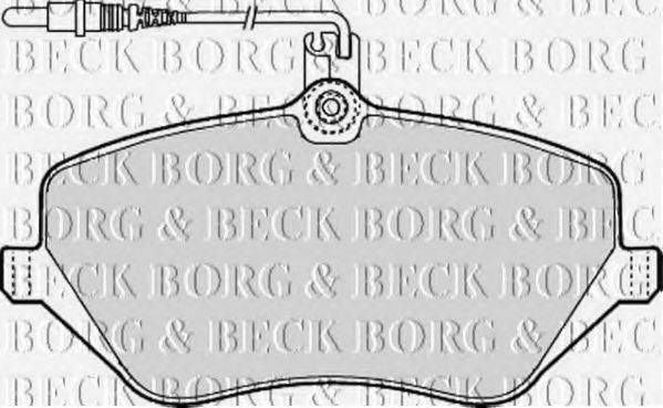 BORG & BECK BBP1898 Комплект гальмівних колодок, дискове гальмо