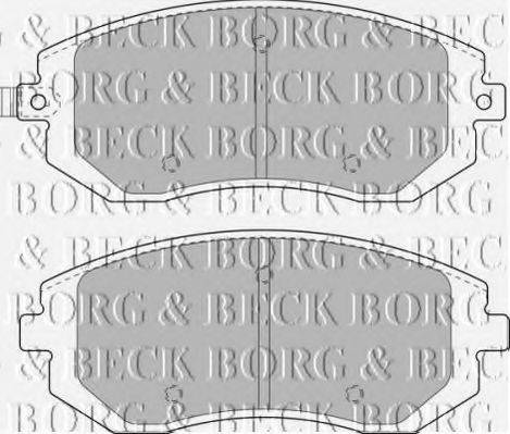 BORG & BECK BBP1905 Комплект гальмівних колодок, дискове гальмо