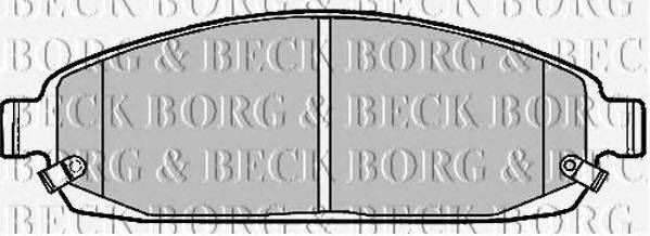 BORG & BECK BBP1911 Комплект гальмівних колодок, дискове гальмо