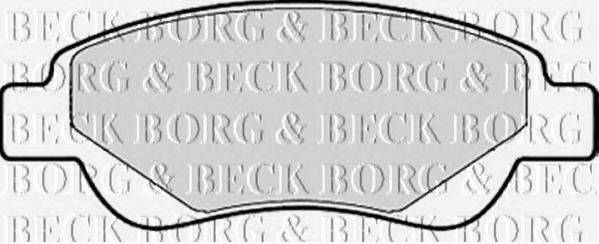 BORG & BECK BBP1967 Комплект гальмівних колодок, дискове гальмо